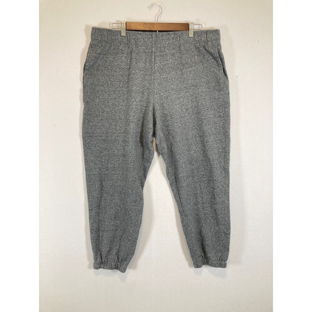 Athleisure Calvin Klein Performance Womens XL Gray Fleece Jogger Sweatpants